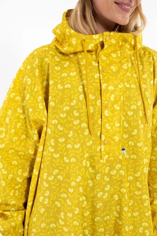 Danedream Drops Rain Poncho Dark Yellow FLEURIE