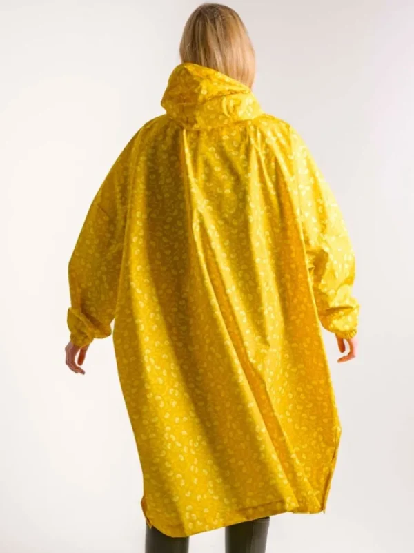 Danedream Drops Rain Poncho Dark Yellow FLEURIE