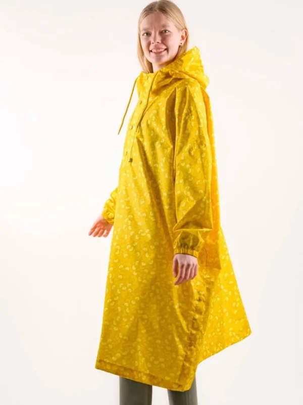 Danedream Drops Rain Poncho Dark Yellow FLEURIE