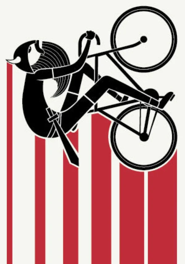 DANEFAE Postkort Red/White BIKINGVIKING