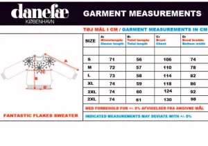 Danefantastic Flakes Wool Sweater Red/Chalk