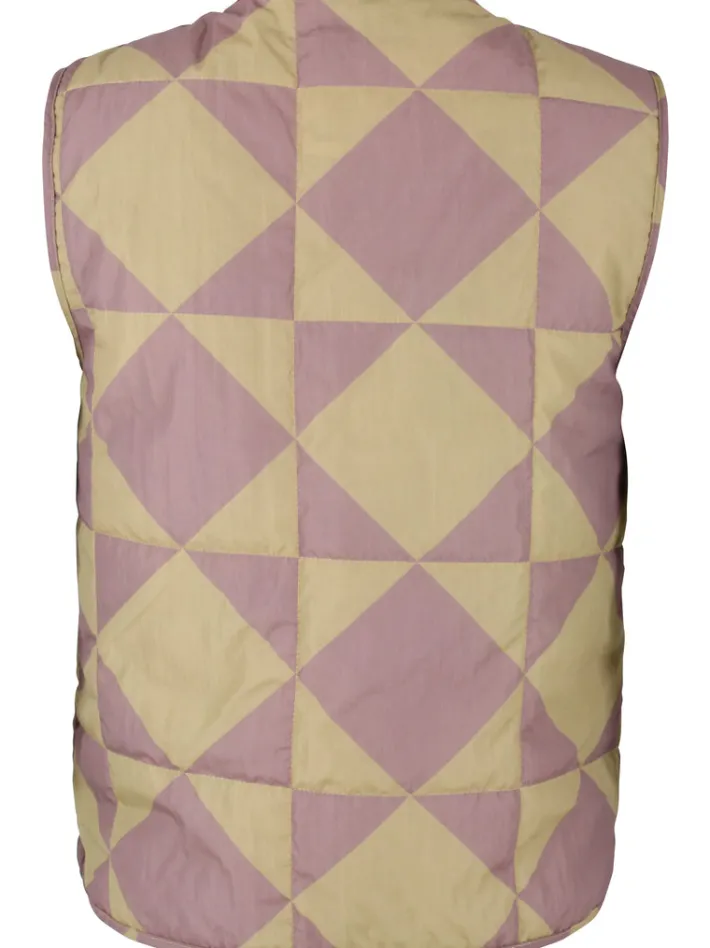 danefield_aop_thermo_vest_4.webp Danefield AOP Thermo Vest Dk Rose Beige/Beige DIAMETRIC