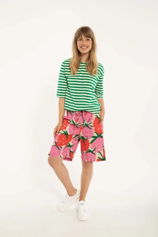 Danegames Searsucker Shorts Super Pink/Bright Red MAXIBERRY