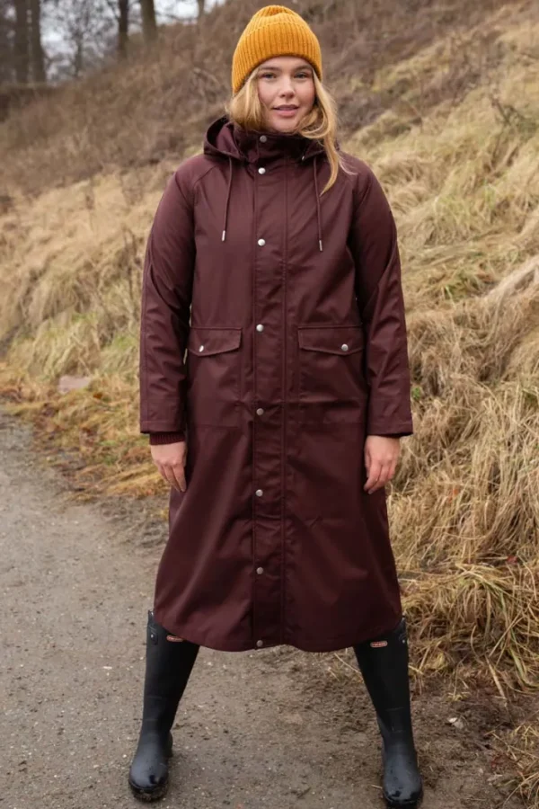 Danegarden Raincoat Dark Bordeaux
