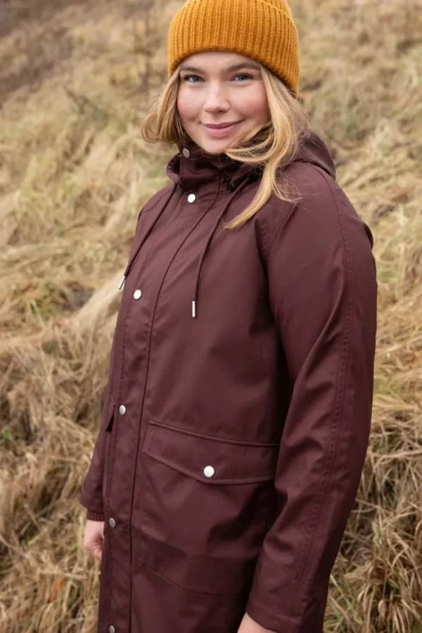 Danegarden Raincoat Dark Bordeaux