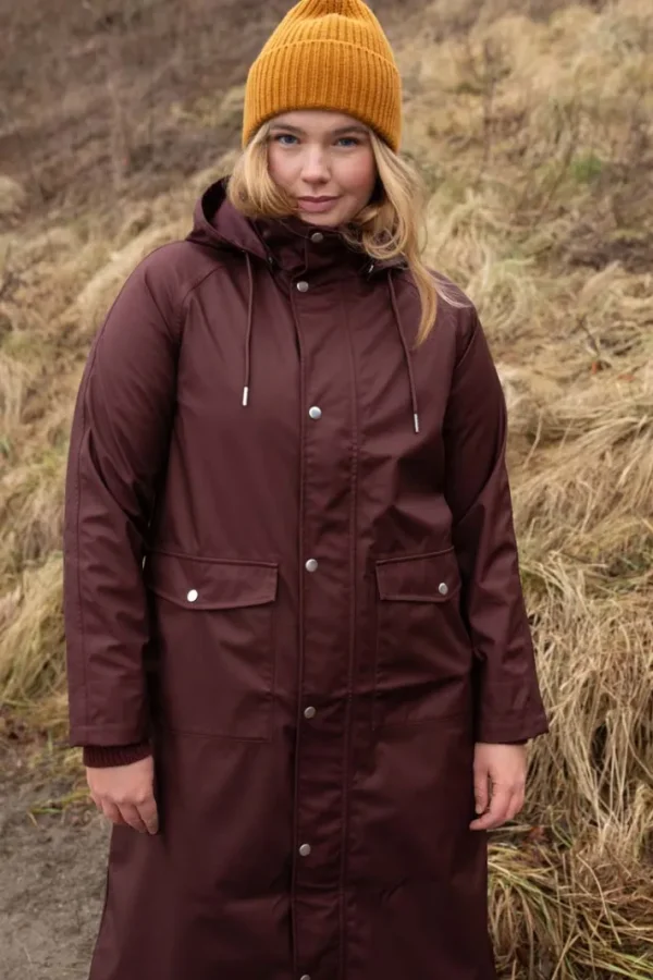 Danegarden Raincoat Dark Bordeaux