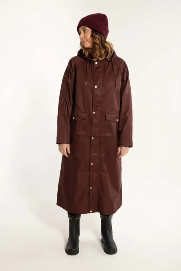 Danegarden Raincoat Dark Bordeaux