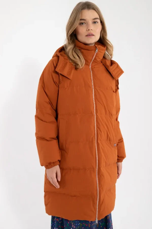Daneget Down Winter Coat Rust