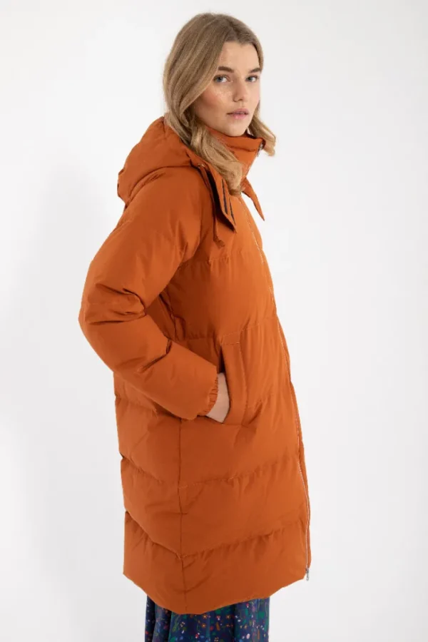 Daneget Down Winter Coat Rust