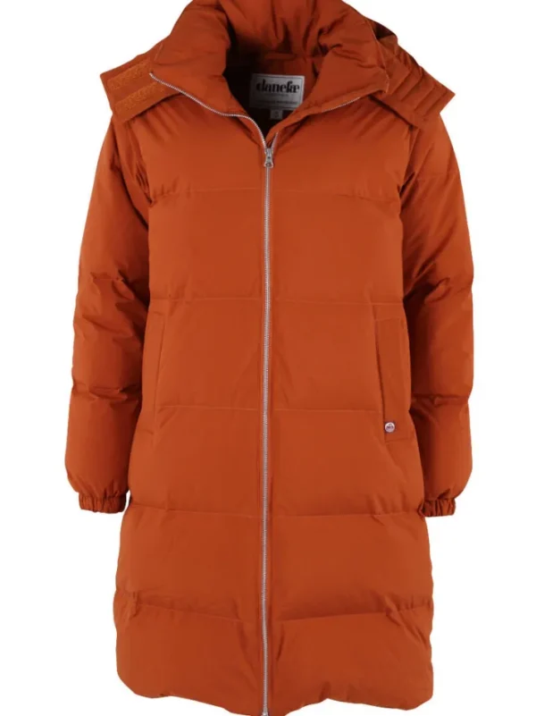 Daneget Down Winter Coat Rust