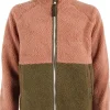 Danegreatness Fleece Jacket Antique Rose/ Khaki