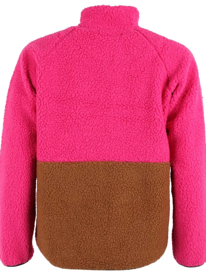 danegreatness_fleece_jack_1.webp Danegreatness Fleece Jacket Bright Pink/Tobacco