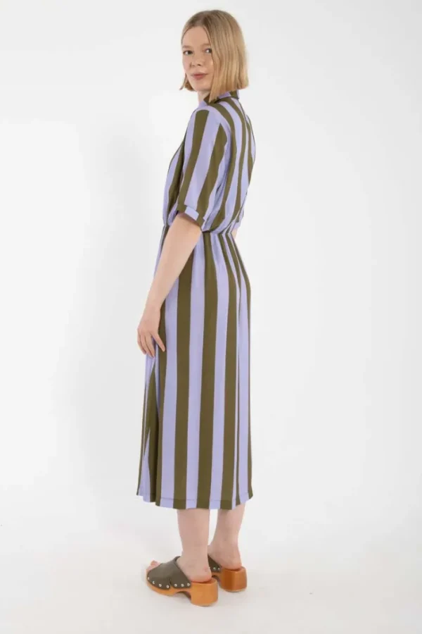 Daneguldhorn Viscose Dress Lilla/Olive