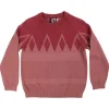 Daneheaven Sweater Red wine/Beige Rose
