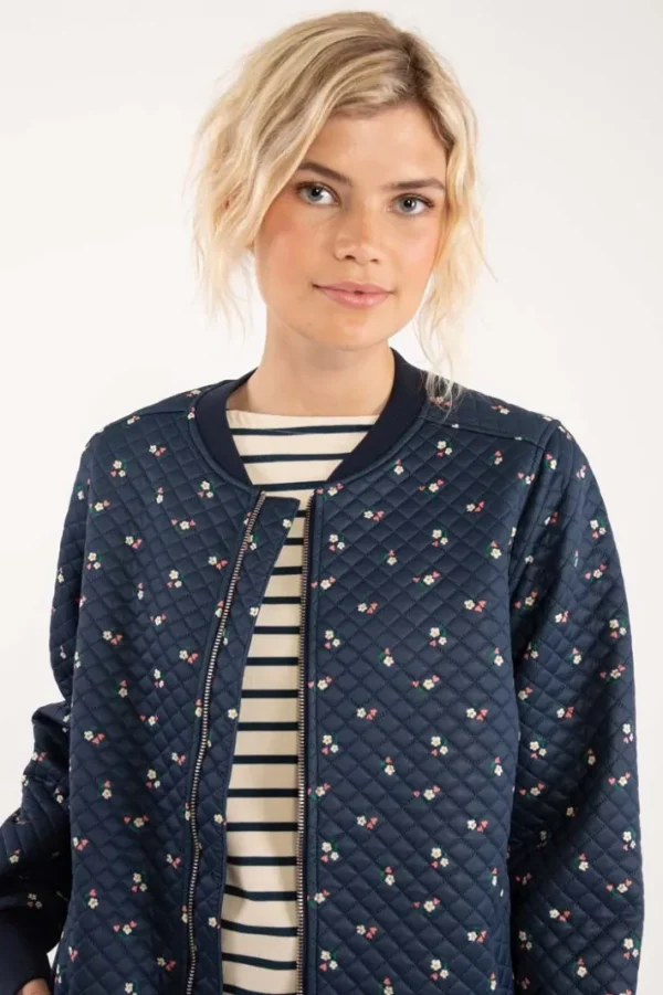 Danehella Thermo Coat Navy MINI FLOWER