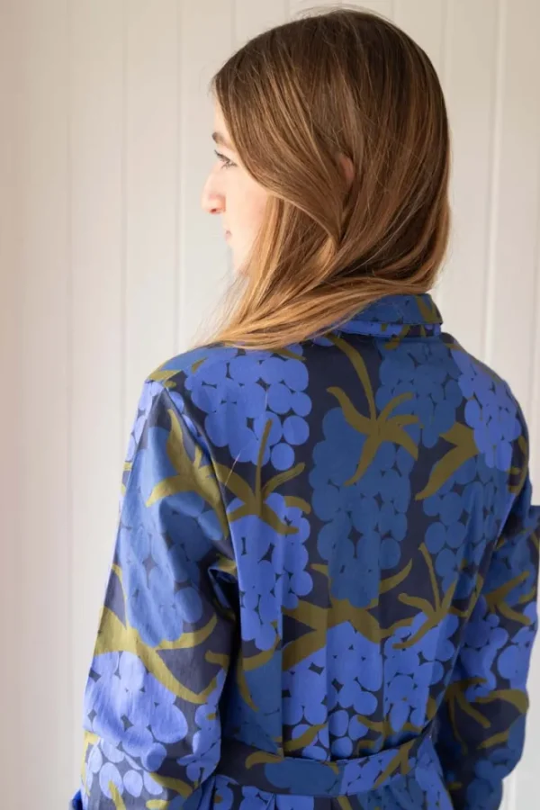 Daneheritage Poplin Dress Deep Blue MAXIBERRY