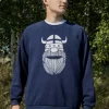 Danehjalmer Crew Neck Sweat Deep Navy ERIK