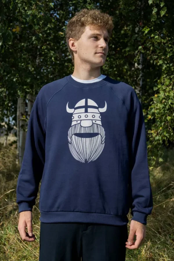 Danehjalmer Crew Neck Sweat Deep Navy ERIK