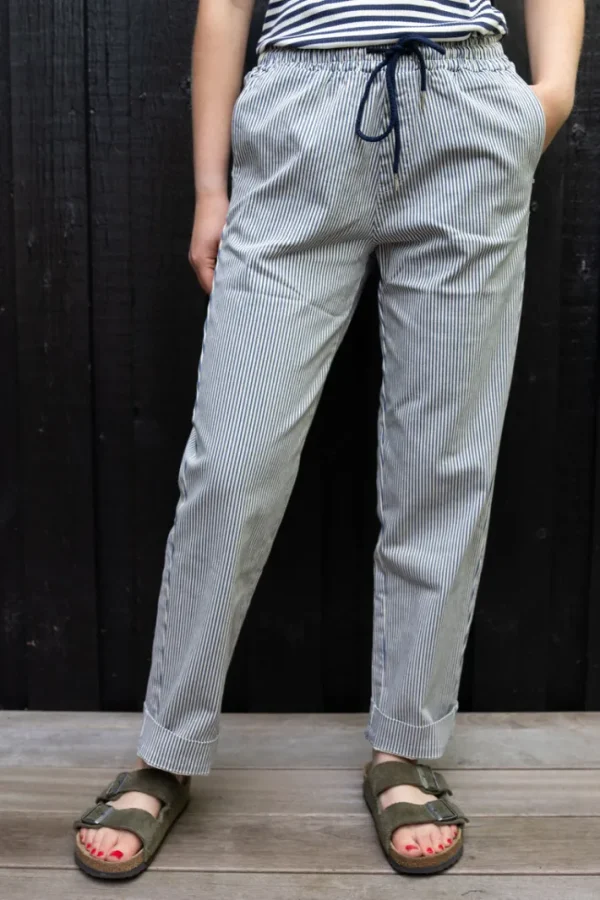 Daneholm Stretch Canvas Pants Dk Navy/Chalk