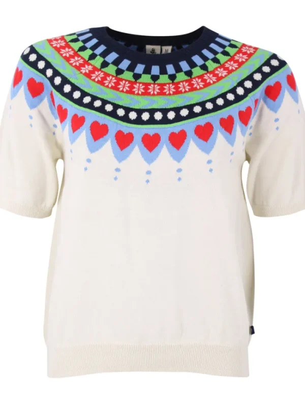 Danehope Cotton Knit Sweater Tee Chalk-SS25