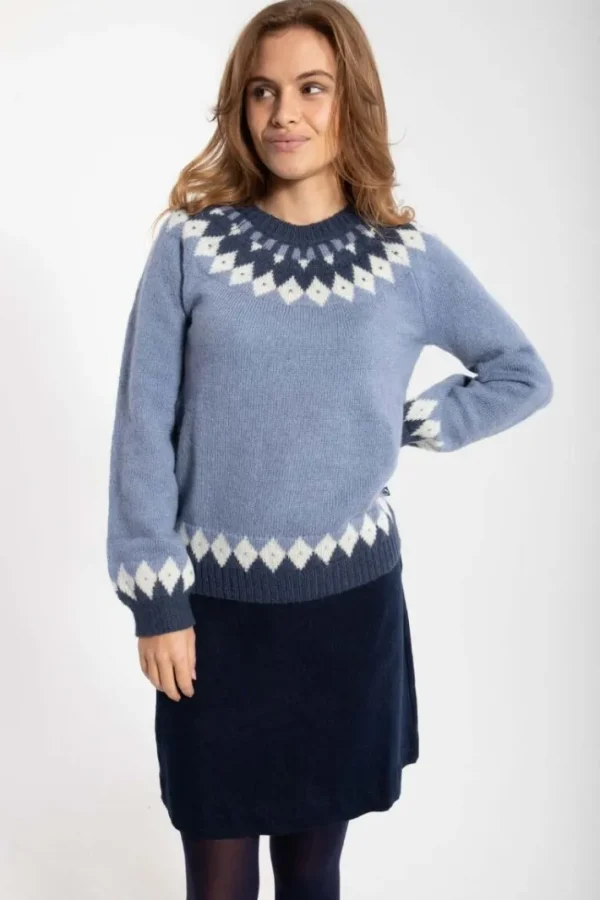 Danehot Stove Mohair Sweater Porcelaine/Chalk/Marine