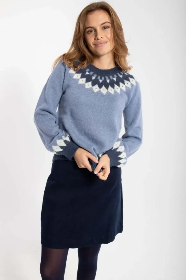 Danehot Stove Mohair Sweater Porcelaine/Chalk/Marine