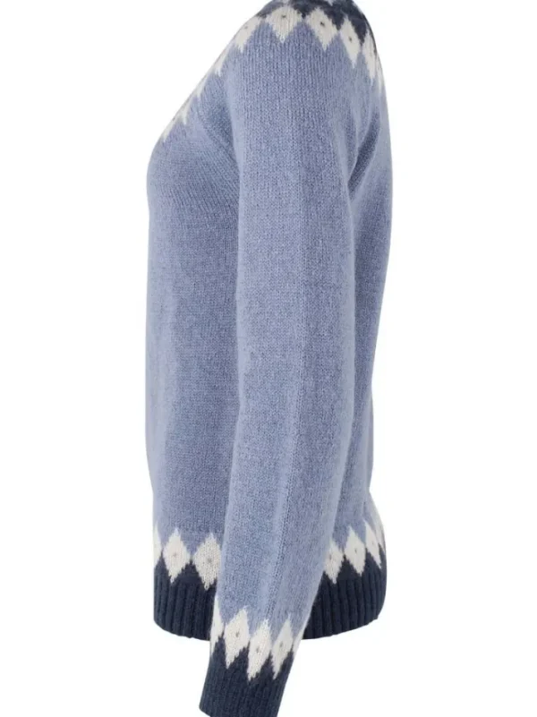 Danehot Stove Mohair Sweater Porcelaine/Chalk/Marine
