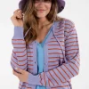 Danejolly Cotton Knit Cardigan Light Rust/Lilla