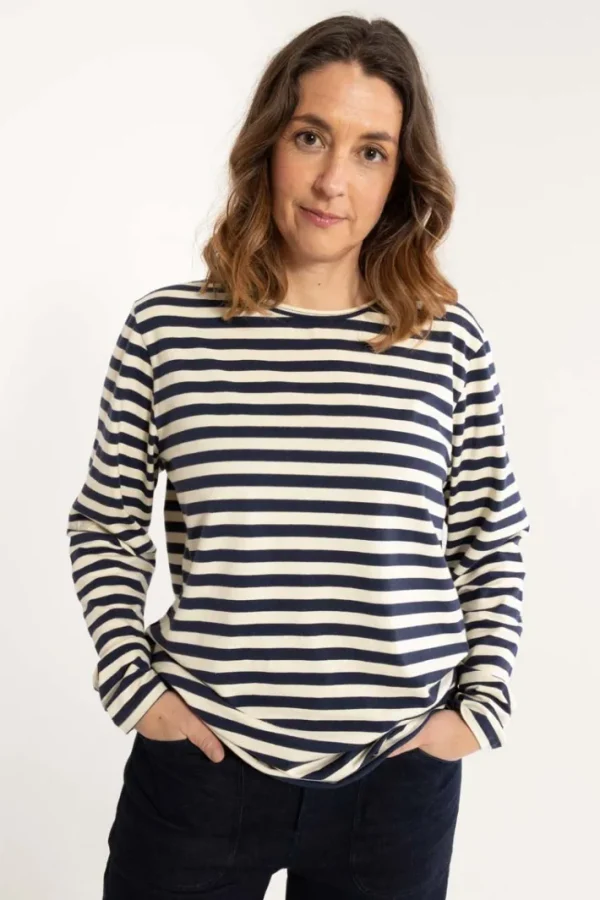 Danejubii LS Modal Tee Dark Navy/Chalk