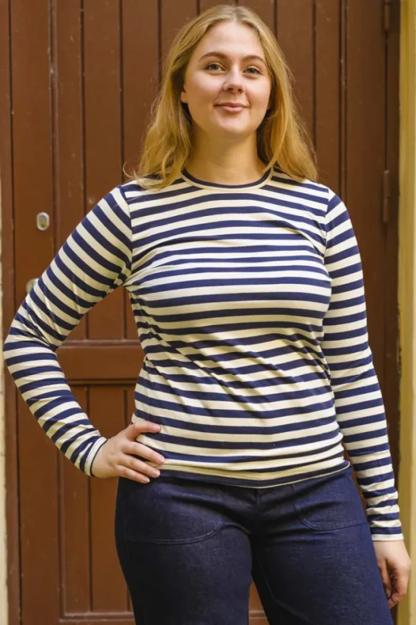 Danejubii LS Modal Tee Dark Navy/Chalk