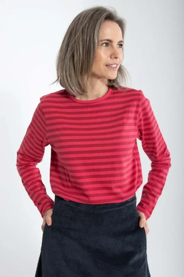 Danejubii LS Modal Tee Rouge/Power Pink