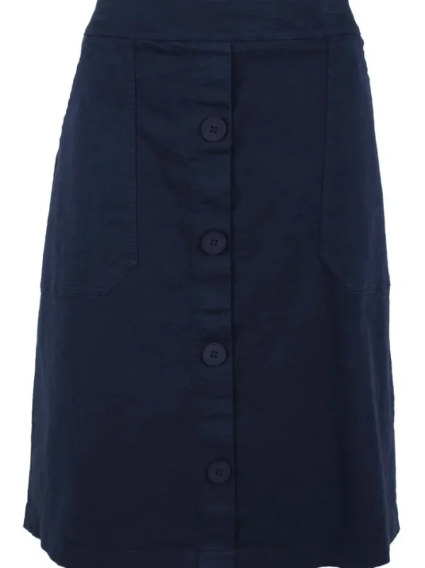 Danekage Stretch Twill Skirt Dk Navy