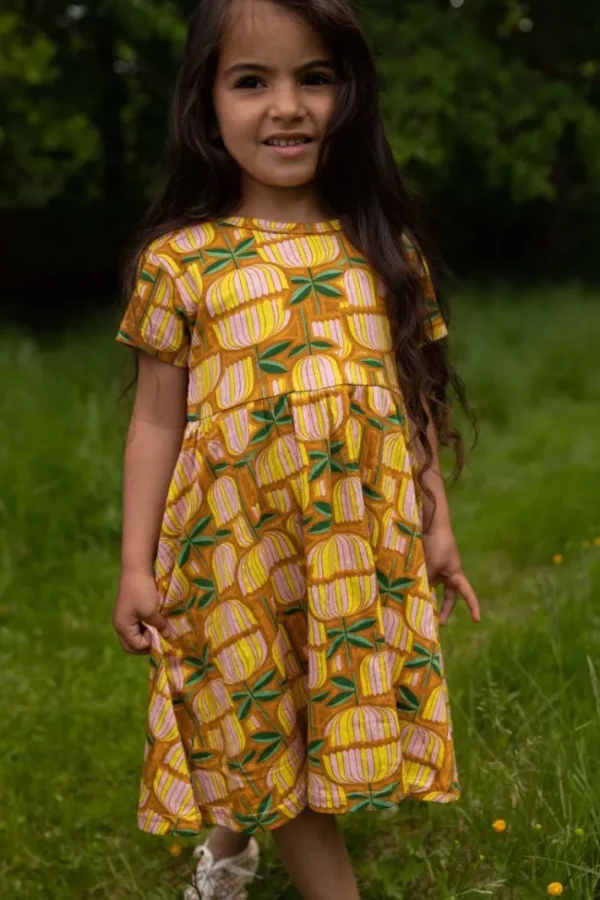 Danelollipop Dress SS Yellow Mix GERMANITE