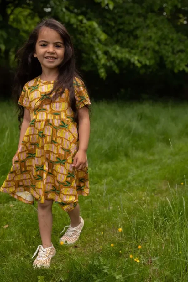 Danelollipop Dress SS Yellow Mix GERMANITE