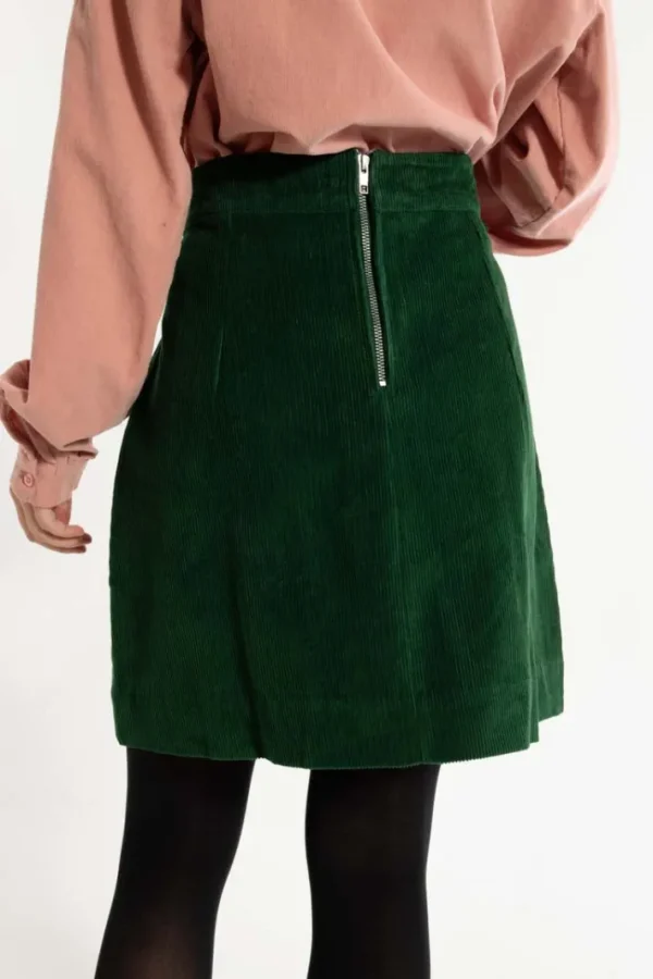 Danelondon Cord Skirt Dark Pine