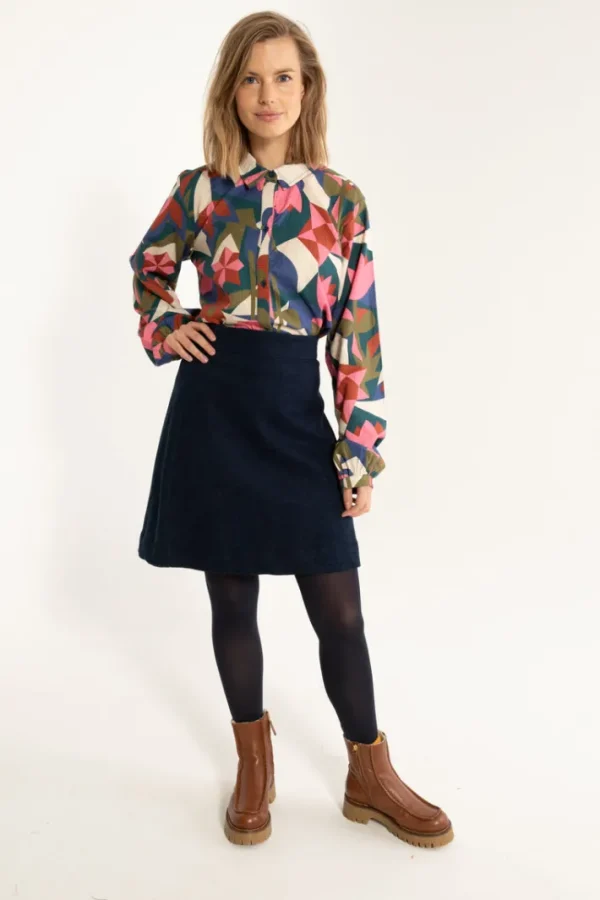 Danelondon Denim skirt Dark blue