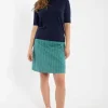 Danelondon Stretch Canvas Skirt Dk Navy/Verde