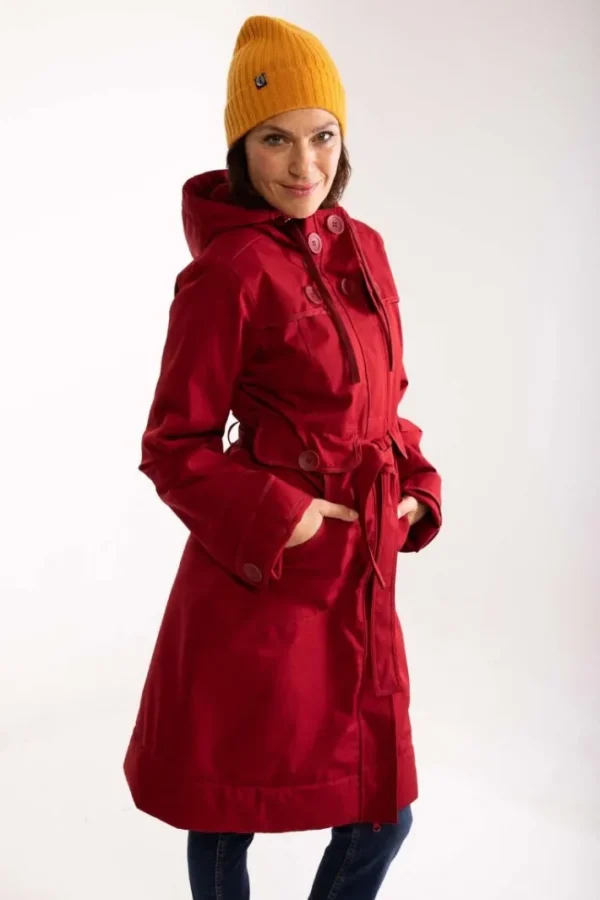 Danelse Stretch Winter Jacket Dark Red