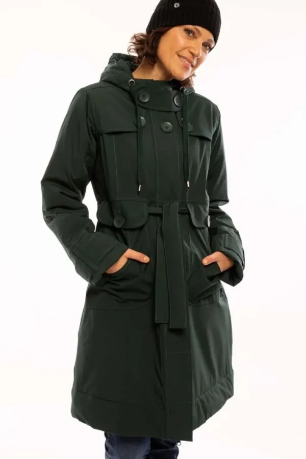 Danelse Stretch Winter Jacket Black green