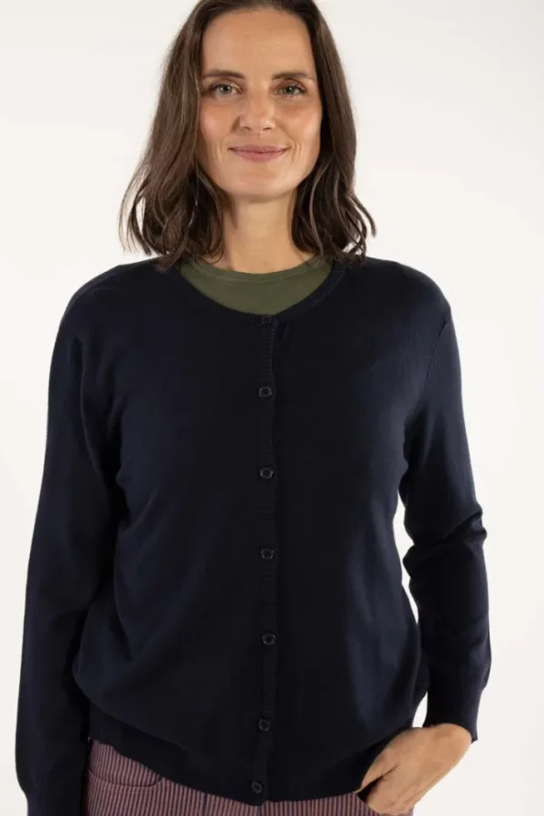 Danelunch Viscose Cardigan Dark Navy