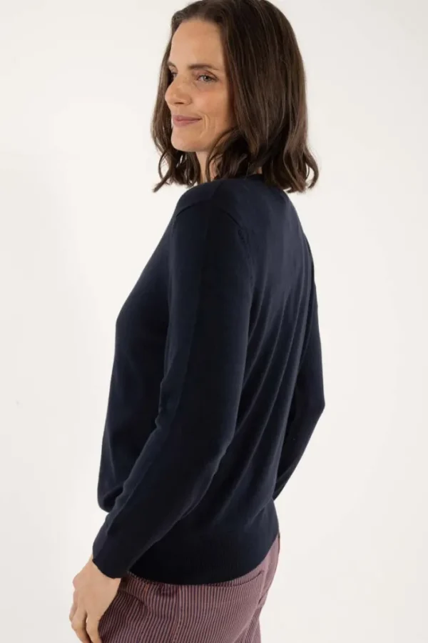 Danelunch Viscose Cardigan Dark Navy