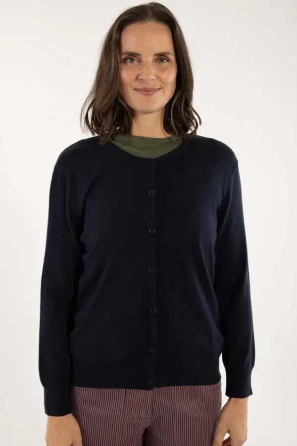 Danelunch Viscose Cardigan Dark Navy
