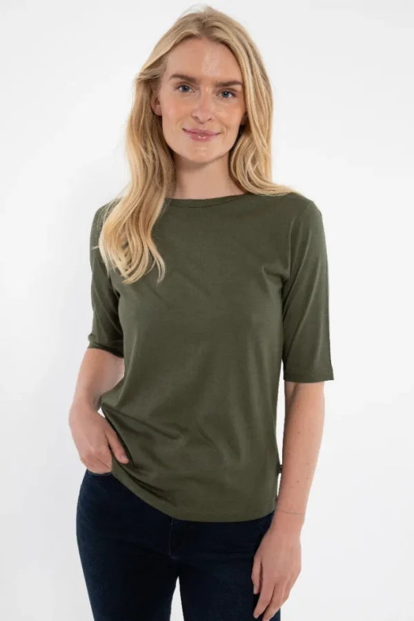Danemanna Modal Tee Dk Army