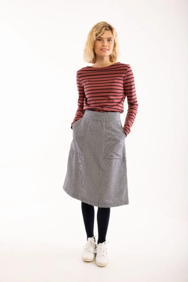 Danemaren Denim Skirt Milkboy Stripe