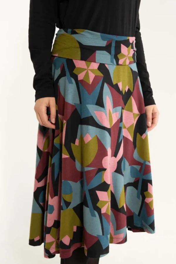 Danematilda Modal Skirt Black GEOFLEUR