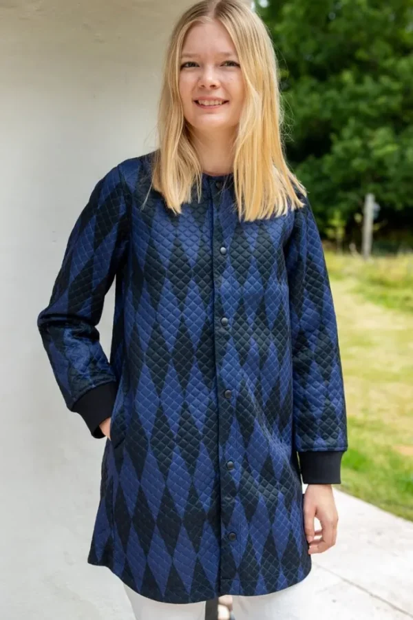 Danemaude Thermo Coat Black/Marine DIAMOND