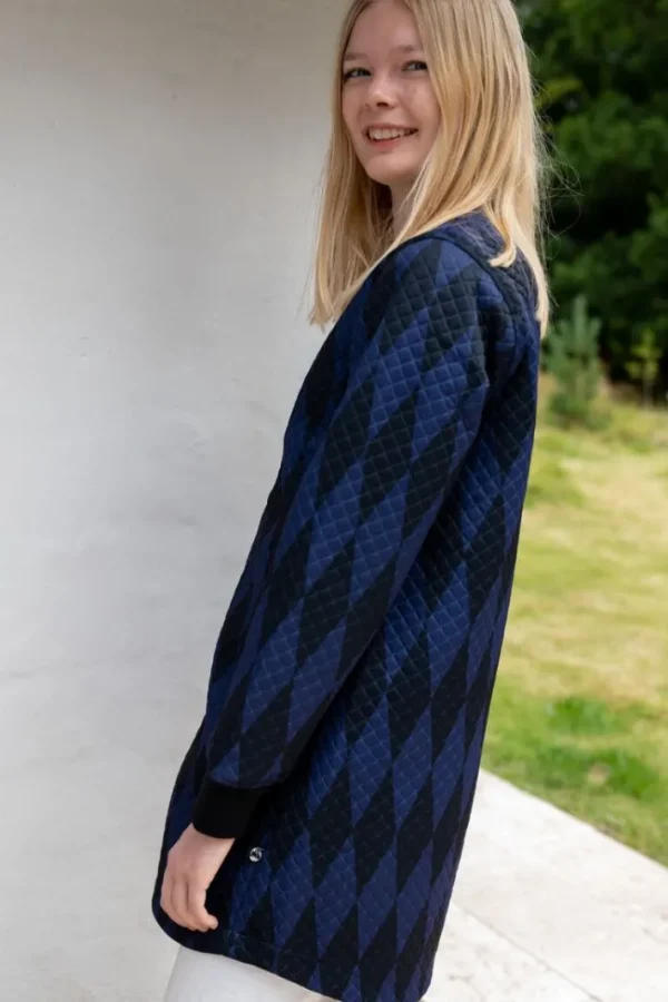 Danemaude Thermo Coat Black/Marine DIAMOND