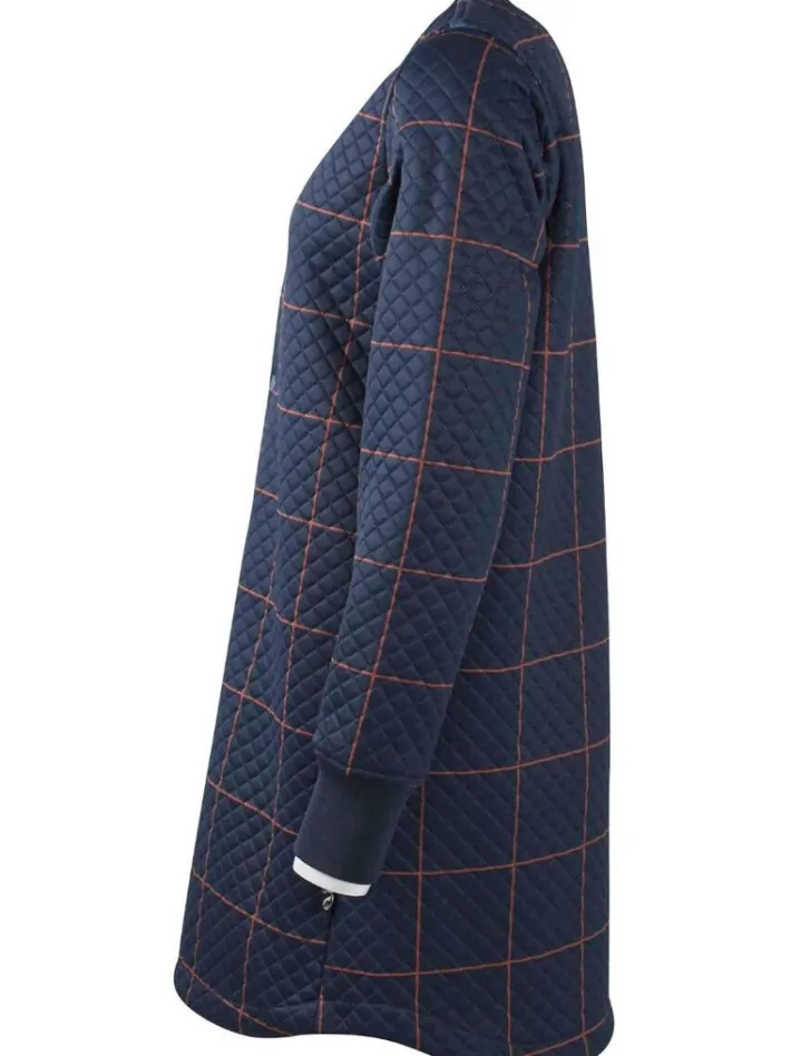 danemaude_thermo_coat_nav_2.webp Danemaude Thermo Coat Navy/Occer LARGE PLAID