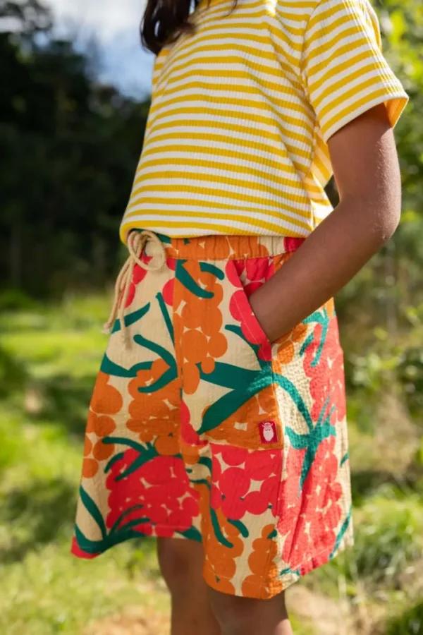 Danemia Searsucker Skirt Beige MAXIBERRY