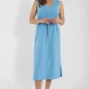 Danemimi Searsucker Dress Sky Blue
